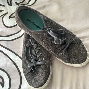 SeaVees Monterey lace up oxford sneaker, grey suede mens size 10.5